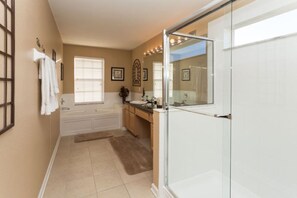 House, 6 Bedrooms, Private Pool | Bathroom | Hair dryer, towels - 6BR 4BA Home in Windsor Hills by CV-2601 (Kissimmee)