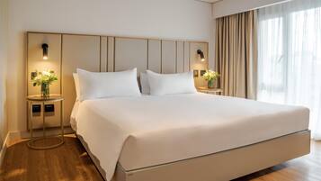 Family Quadruple Room | Premium bedding, minibar, in-room safe, iron/ironing board