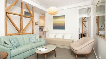 Apartemen Deluks, 2 kamar tidur (Chafariz) | Area keluarga | TV LCD