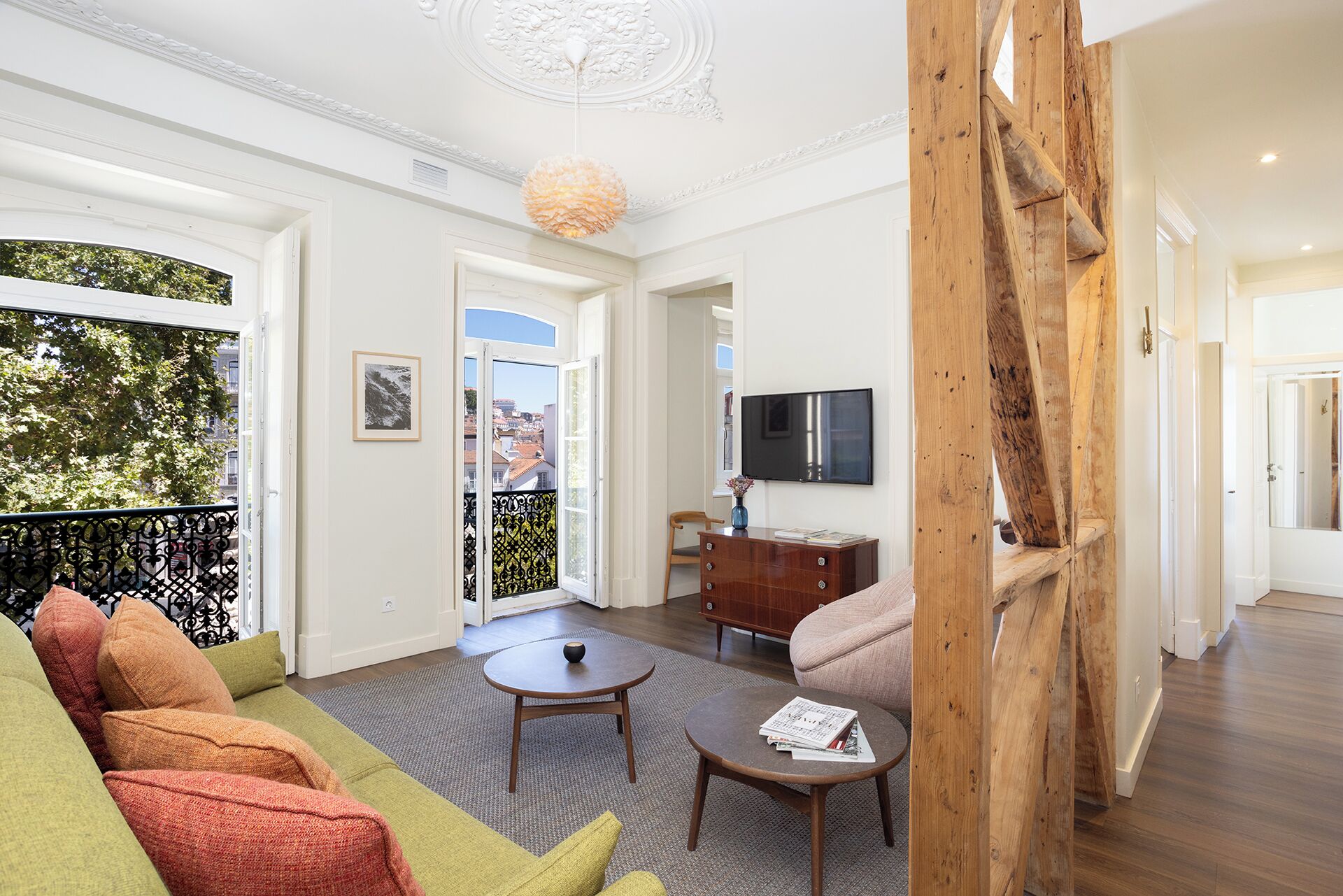 豪華公寓, 2 間臥室 (Esperanca) | 起居區 |  LCD 液晶電視