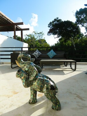Deluxe Townhome, Multiple Beds, Non Smoking | Terrace/patio - Luxury Townhouse Private Pool and Golf (Akumal)