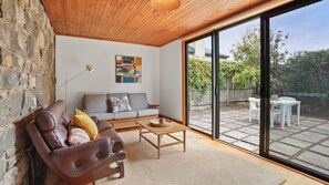 TV, fireplace - A bluestone cottage in the heart of Port Fairy (Port Fairy)