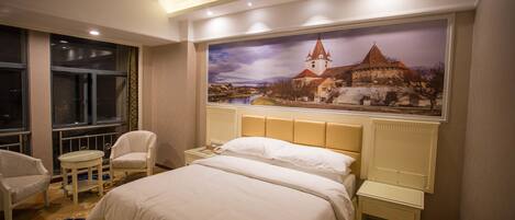 Standard Double Room | Desk, blackout drapes, iron/ironing board, free WiFi