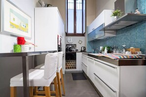 Microwave, dishwasher, coffee/tea maker, toaster