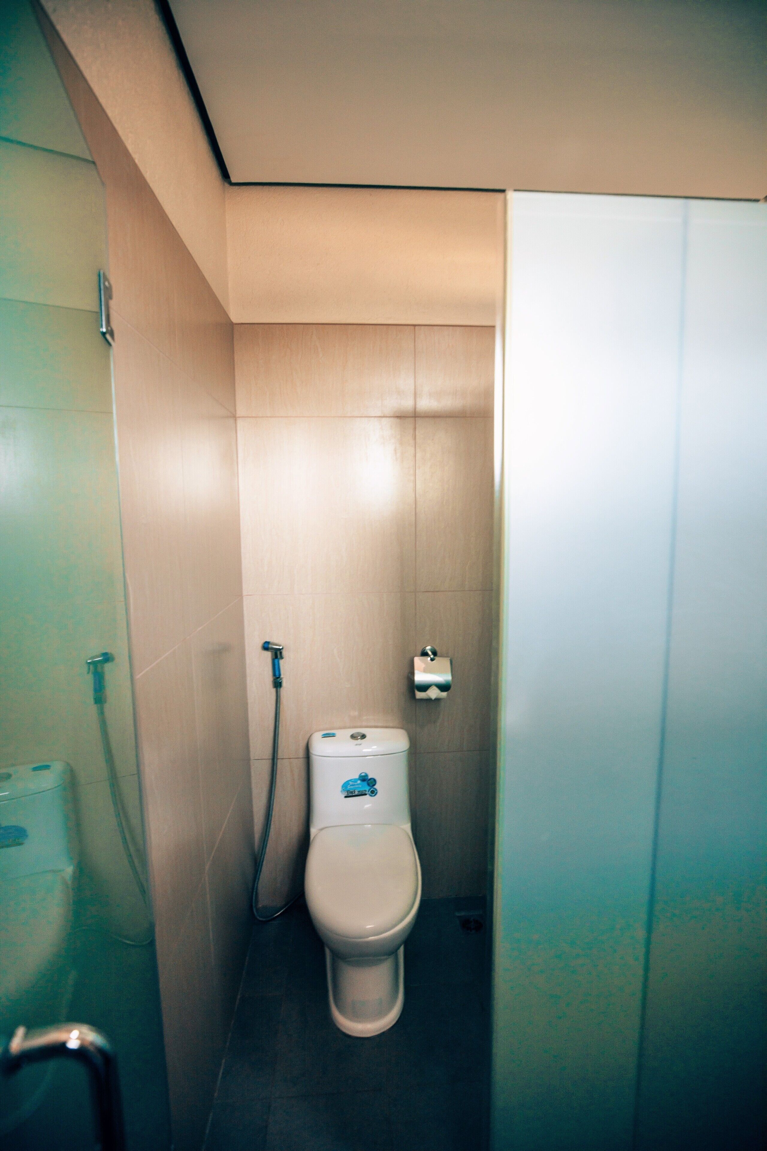 suite room | bathroom | shower, hydromassage showerhead, towels