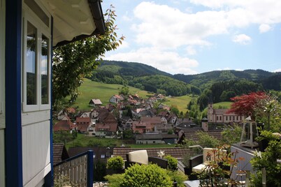 Exclusive **** apartment in the Black Forest near Europa-Park, pool with panoramic view