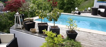 Exclusive **** apartment in the Black Forest near Europa-Park, pool with panoramic view