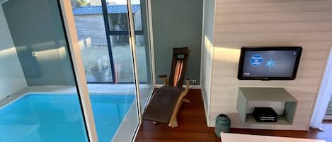 Indoor pool, a heated pool