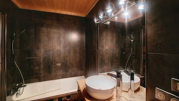 Shower, hair dryer