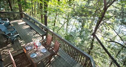 Riverside home in Trees w/ Hot tub, Firepit at GAP