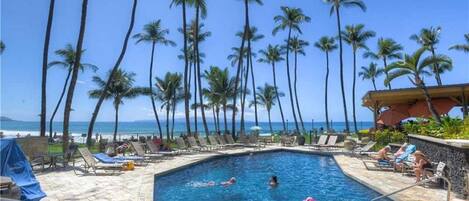 A heated pool