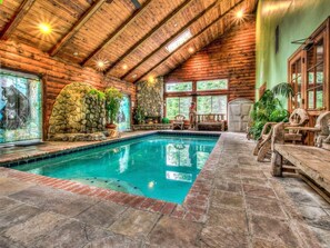 Indoor pool, a heated pool