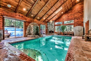 Indoor pool, a heated pool