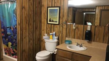 Serviettes fournies, papier toilette