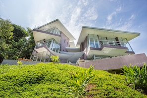 Villa Ceiba from the back of the villa.