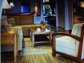 Flat-screen TV, Netflix, DVD player, books