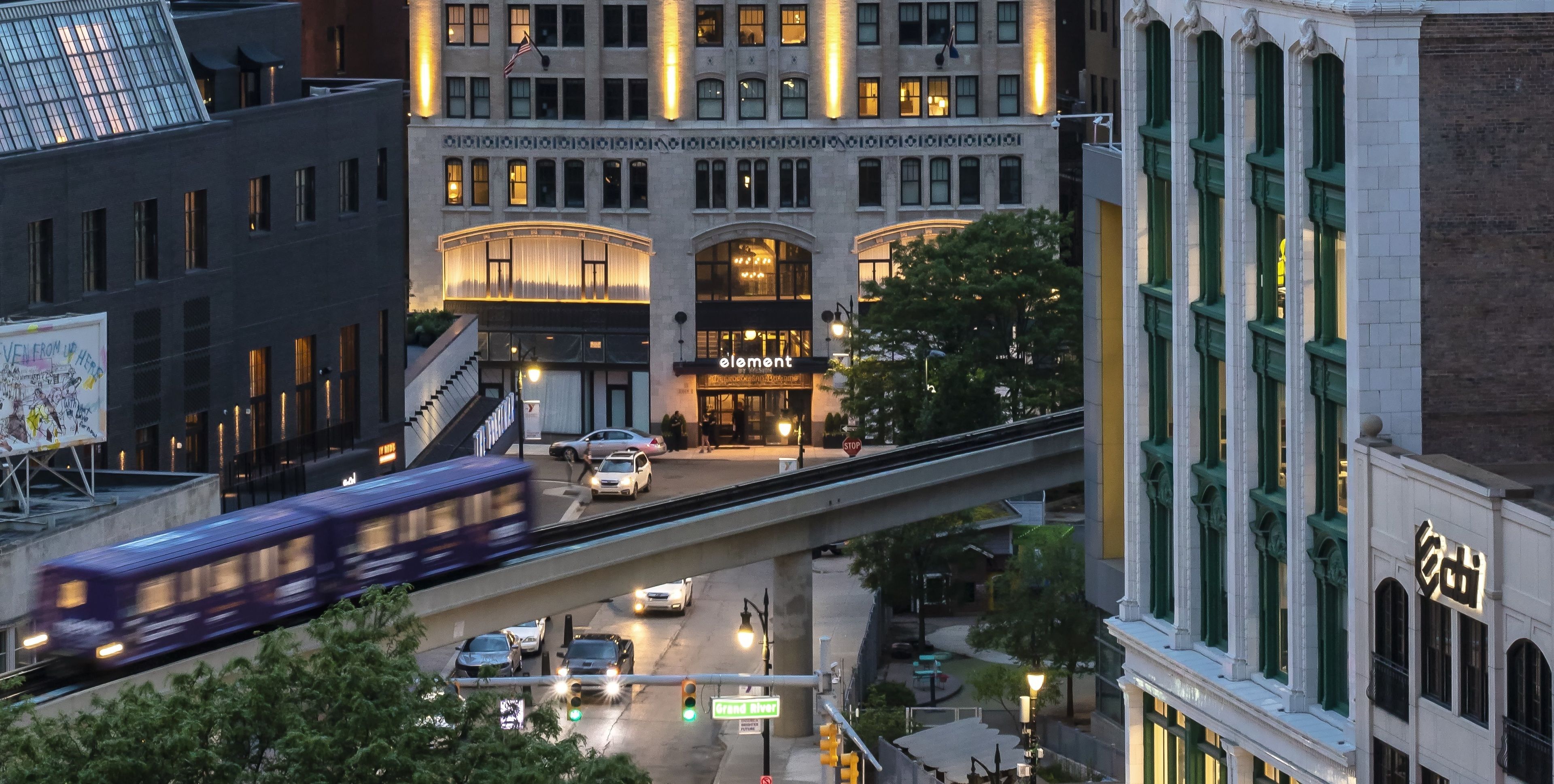 front of property – evening/night