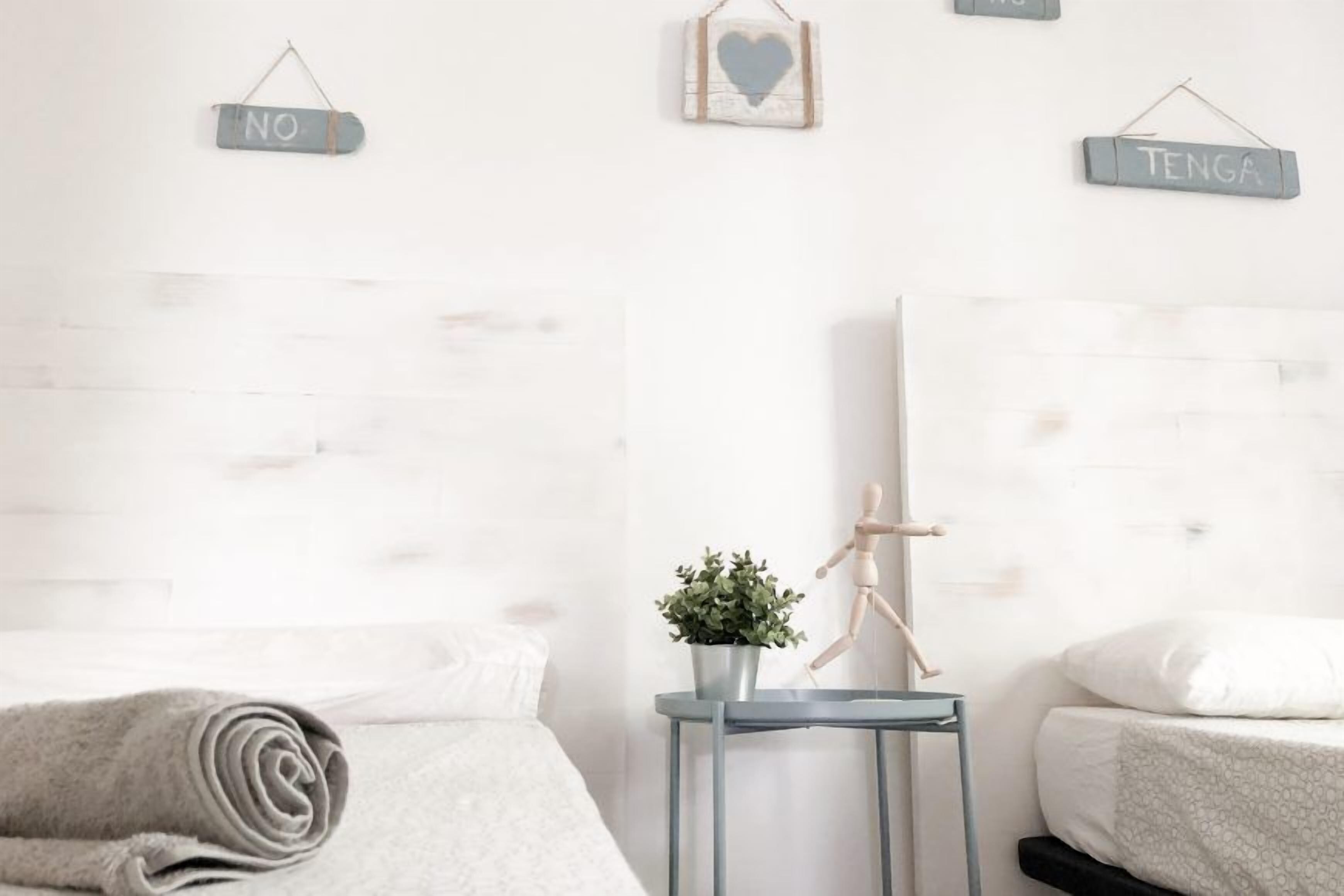 Wifi gratis y ropa de cama