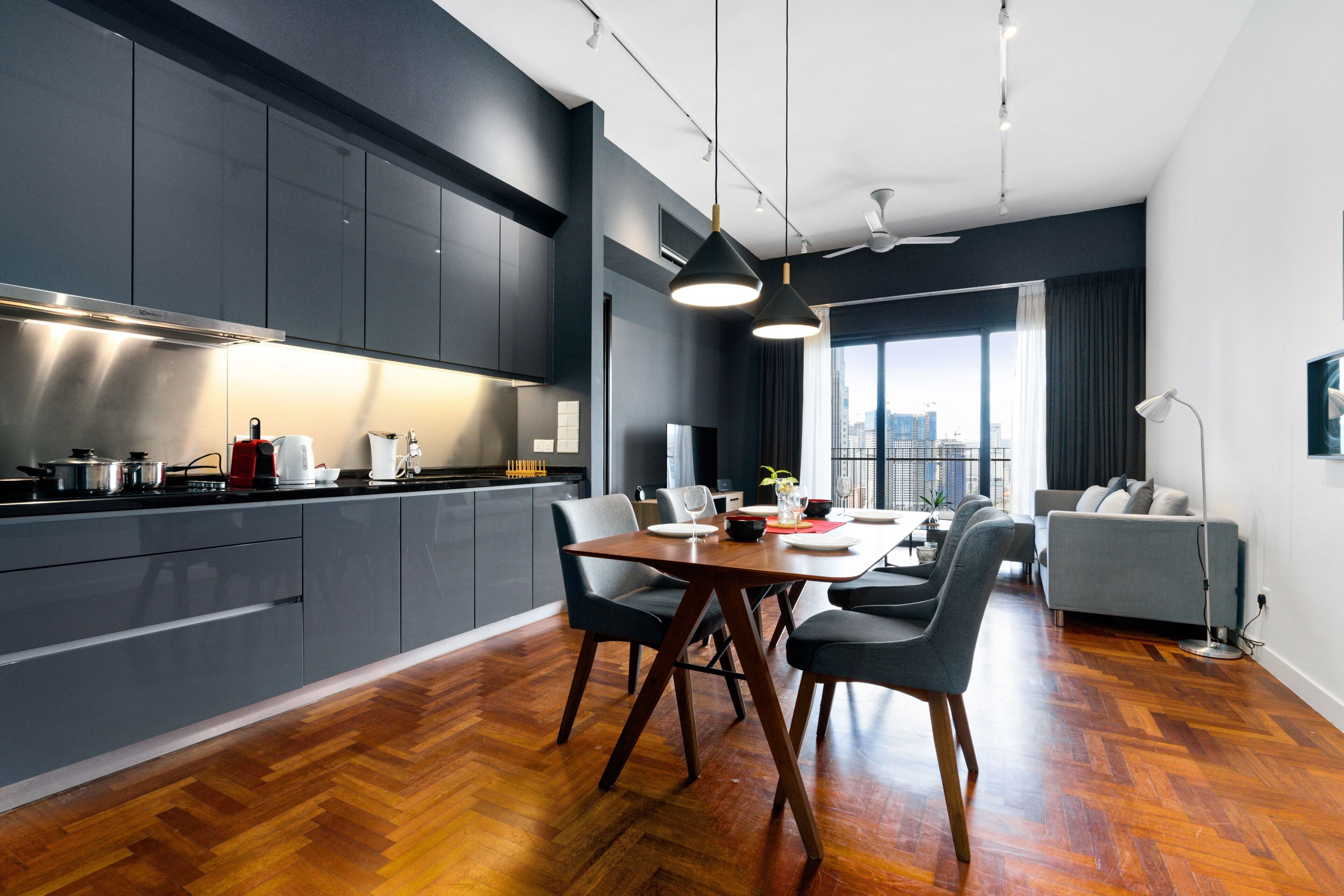 豪華公寓, 1 間臥室, 露台 | 房內用餐