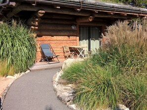 舒适木屋, 独立浴室, 花园景观 (Ecologique et naturel) | 阳台景观