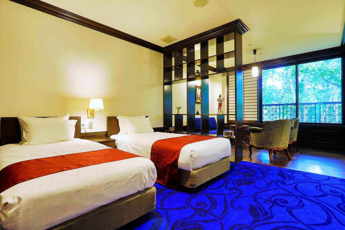 Camera (Japanese Western Style) | Una cassaforte in camera, con arredamento individuale, Wi-Fi gratuito