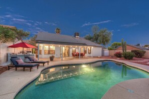 A heated pool