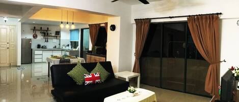 Apartment, 3 Bedrooms | Living area | LCD TV