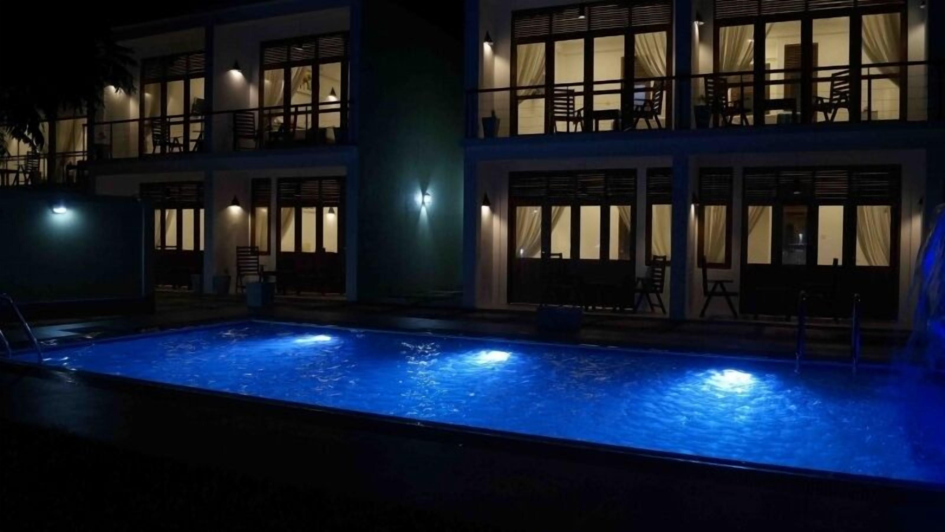 Front of property – evening/night