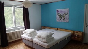 Desk, soundproofing, iron/ironing board, free cots/infant beds