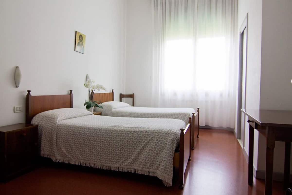 Desk, blackout curtains, free cots/infant beds, rollaway beds