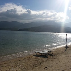On the beach