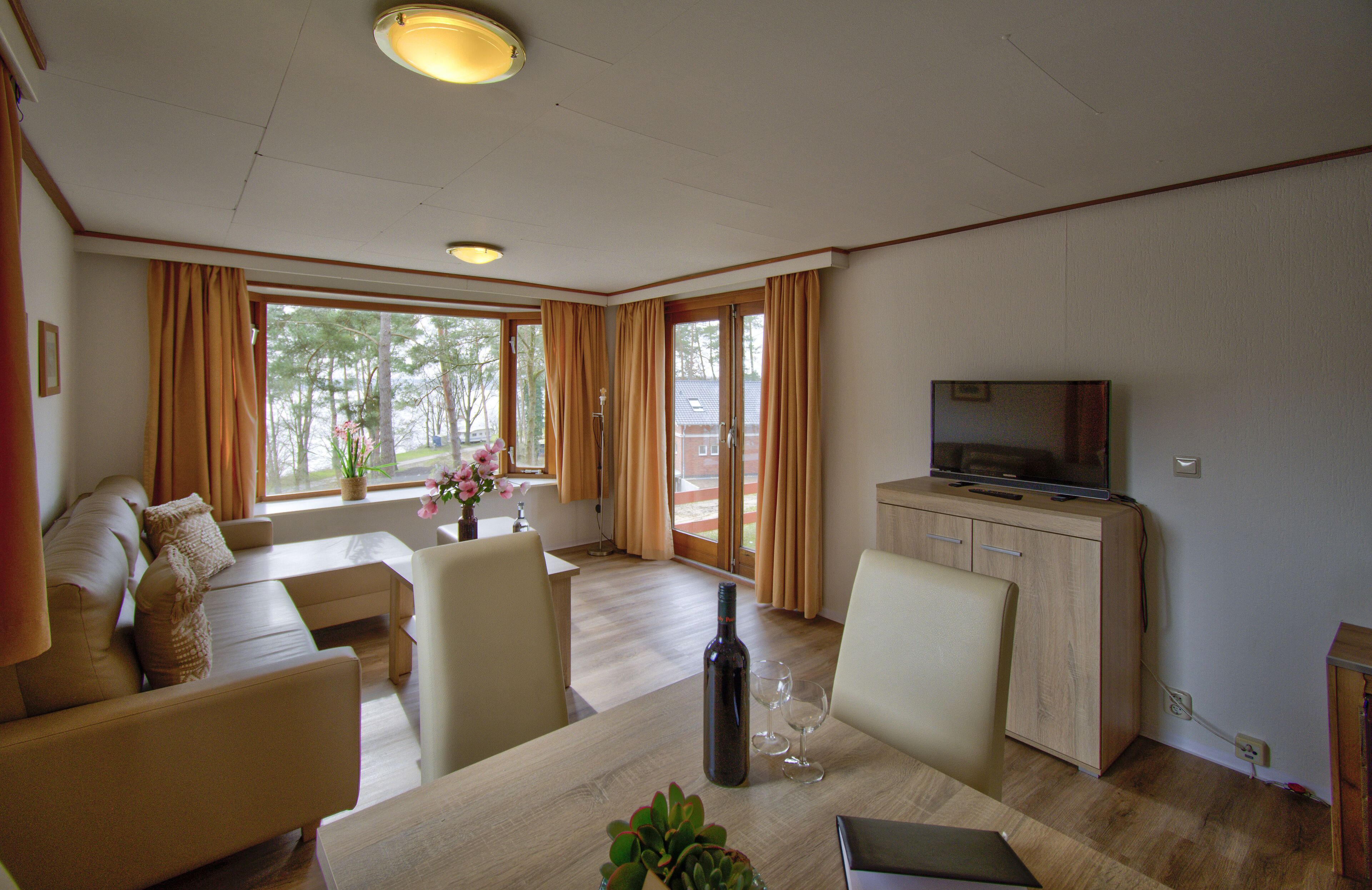 Classic-mobile home - 2 soveværelser | Opholdsområde | Fladskærms-tv