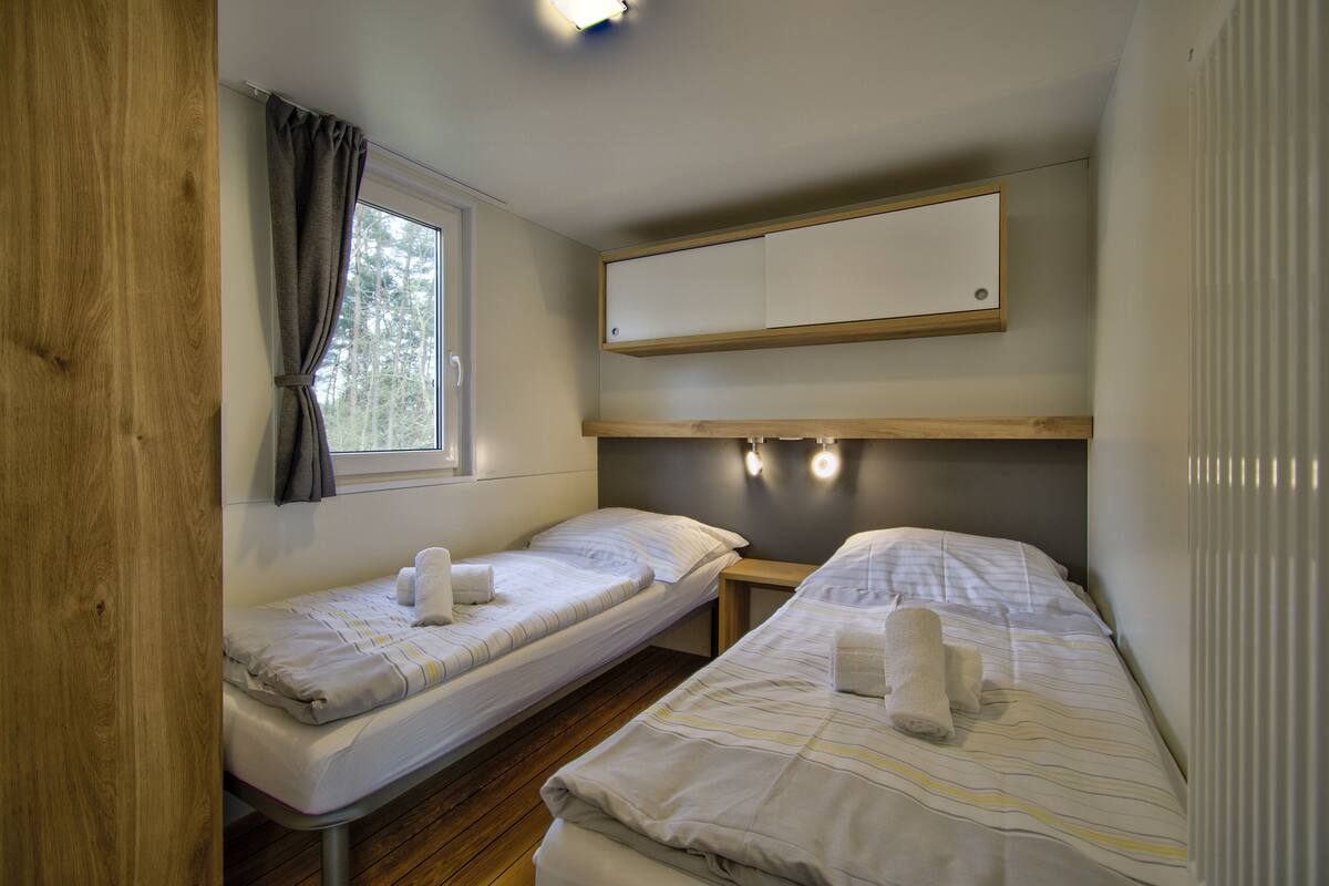Mobile Comfort-Unterkunft, 2 Schlafzimmer | 2 Schlafzimmer, Bettwäsche