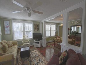 TV, fireplace, DVD player