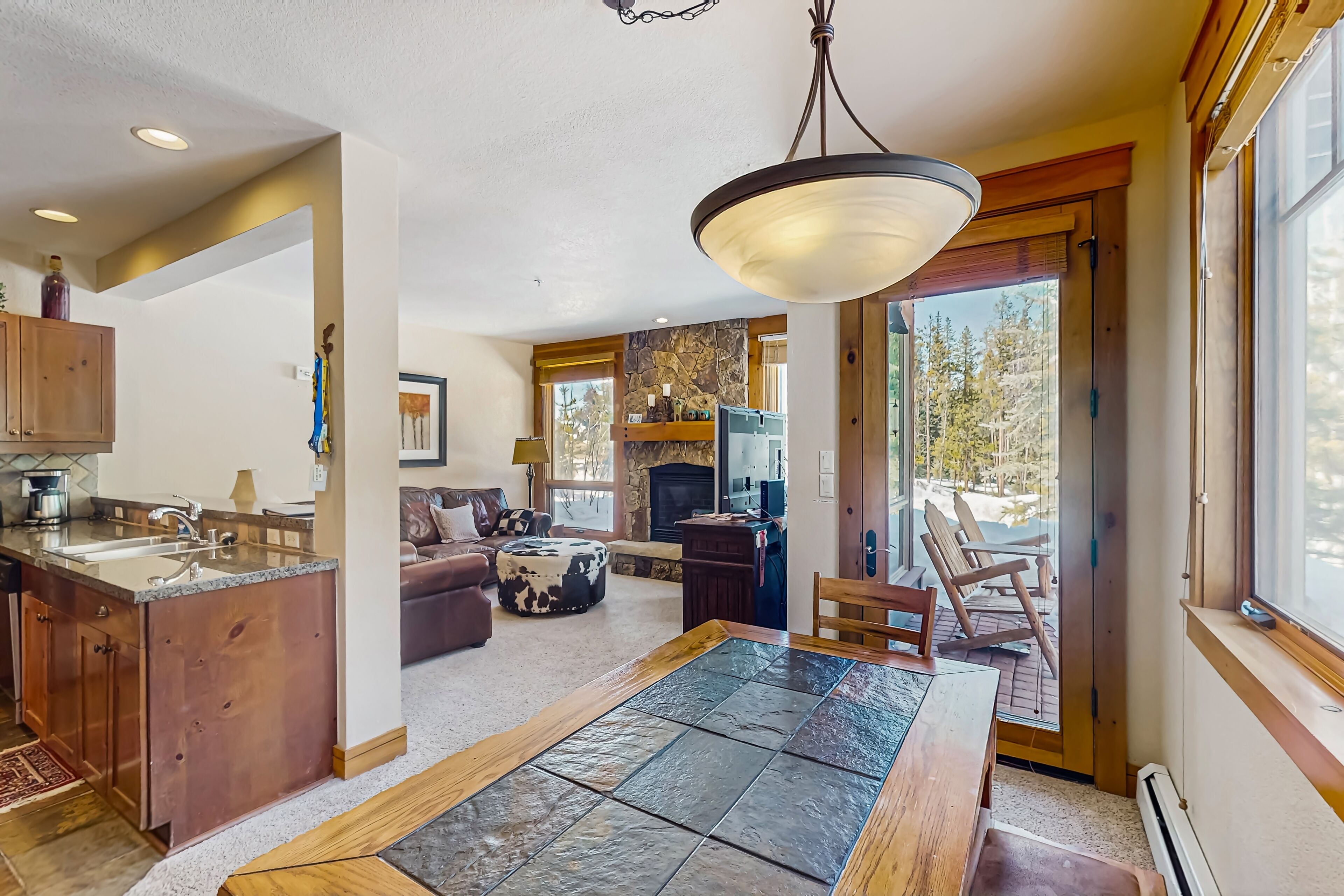 TV, fireplace, DVD player