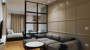 套房 | 1 間睡房、意大利 Frette 床單、高級寢具、羽絨被