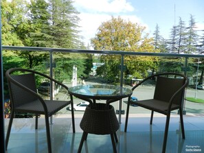 Habitación panorámica con 1 cama doble o 2 individuales, varias camas | Balcón