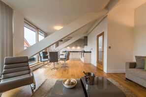 Penthouse | Living area | Flat-screen TV - Hampden Apartments - The Victoria (Windsor)