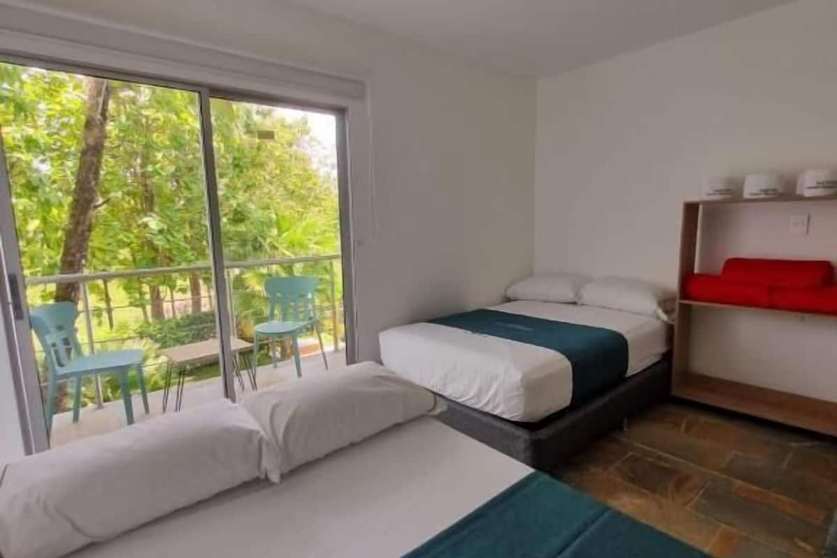 Superior Quadruple Room, Balcony, Pool View | Free WiFi