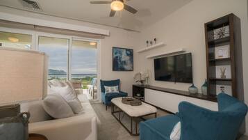 Condo, Multiple Beds (Los Suenos Resort Miramar 5D Condo), 3 bedrooms | Living area | Flat-screen TV