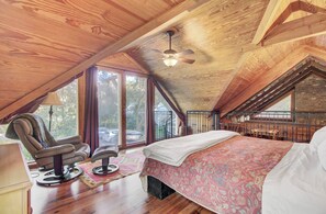 2 dormitorios, escritorio, tabla de planchar con plancha y cuna de viaje