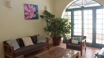 TV, DVD player, stereo