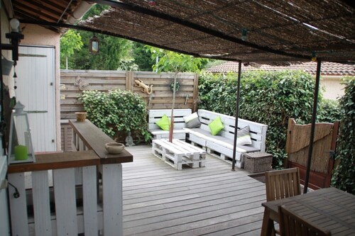 MAZET 4 henkilöä CLIM-PERGOLA-TERASSI / PUUTARHA 40m2 - ASUNTOLAITTO-WIFI