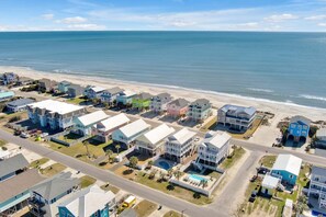 Exterior - Enjoy ocean views at WBV 103 A Stones Throw, a cozy 2BR condo in Oak Island. (Oak Island)