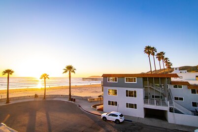Beach just ten steps away.