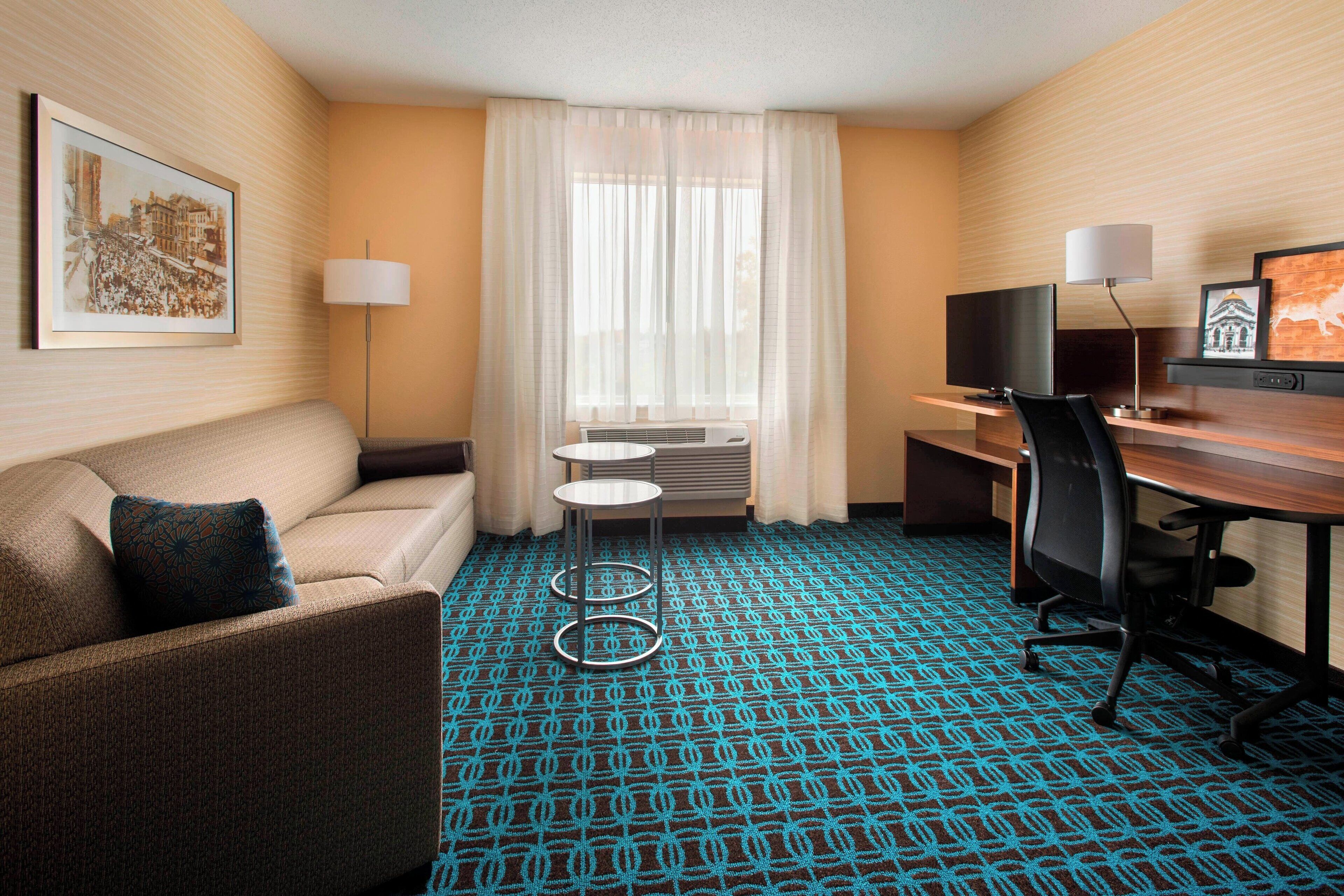 suite, multiple beds | desk, laptop workspace, blackout curtains, iron/ironing board