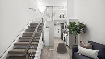 One Bedroom Loft Apartment | Premium bedding, in-room safe, individually decorated