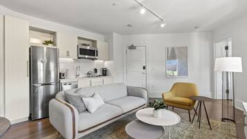 1 habitación y ropa de cama de alta calidad