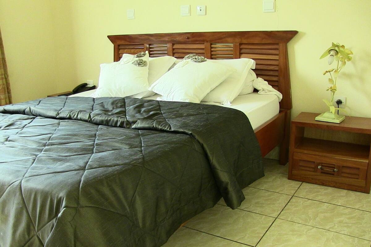 Blackout drapes, free WiFi, bed sheets, wheelchair access