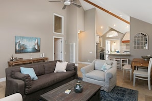 Smart TV, fireplace, Netflix, DVD player
